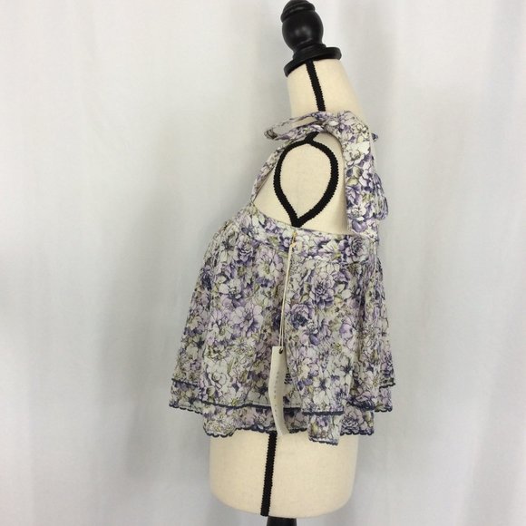 Happy Nature Shoulder Tie Top - 115B - Picture 2 of 7